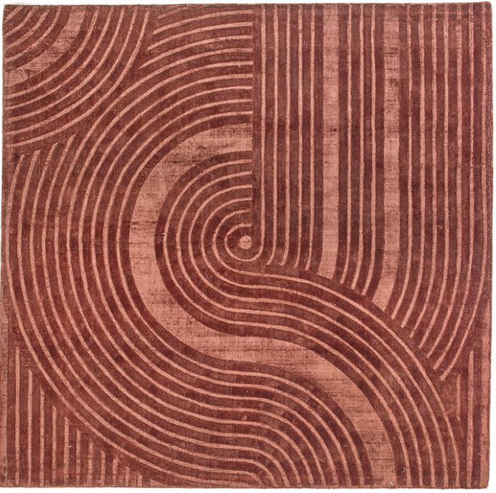 Tapete de Design Moderno Ferrugem | Tamanho: 200 × 200 cm