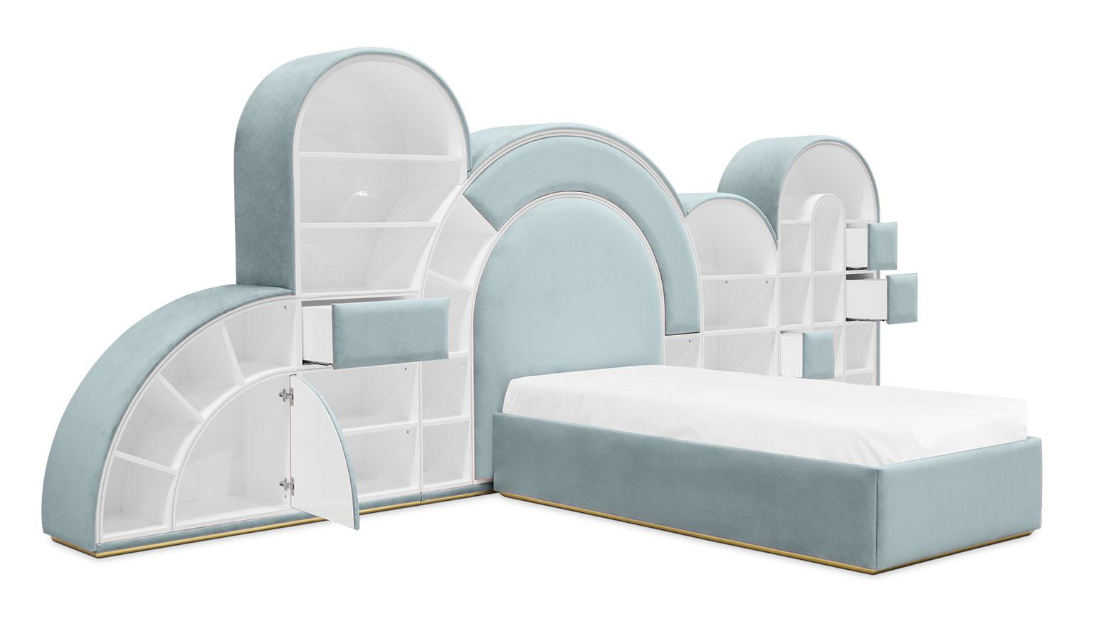 Cama Bubblegum Marshmallow azul