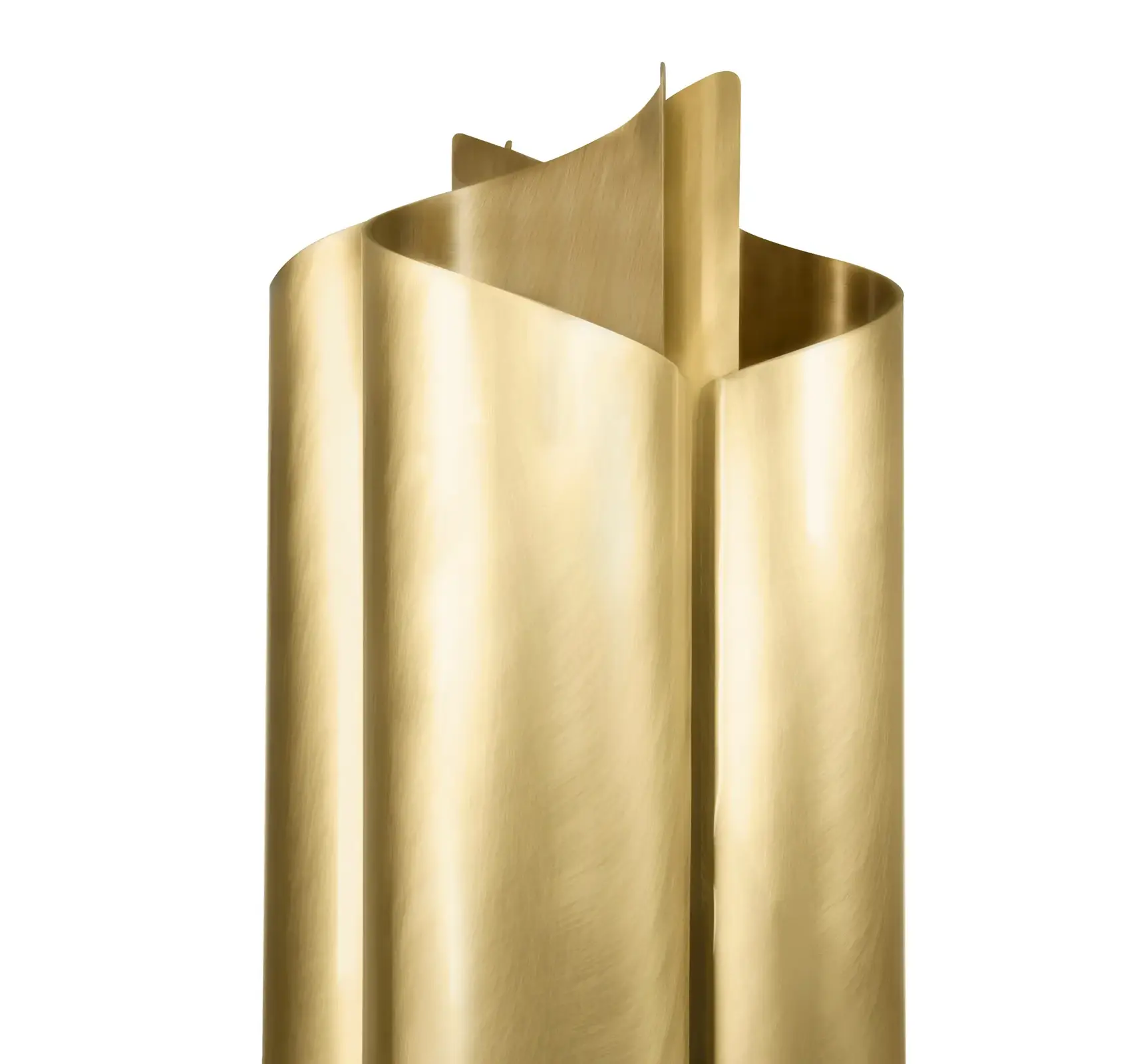 Candeeiro de pé latão envelhecido