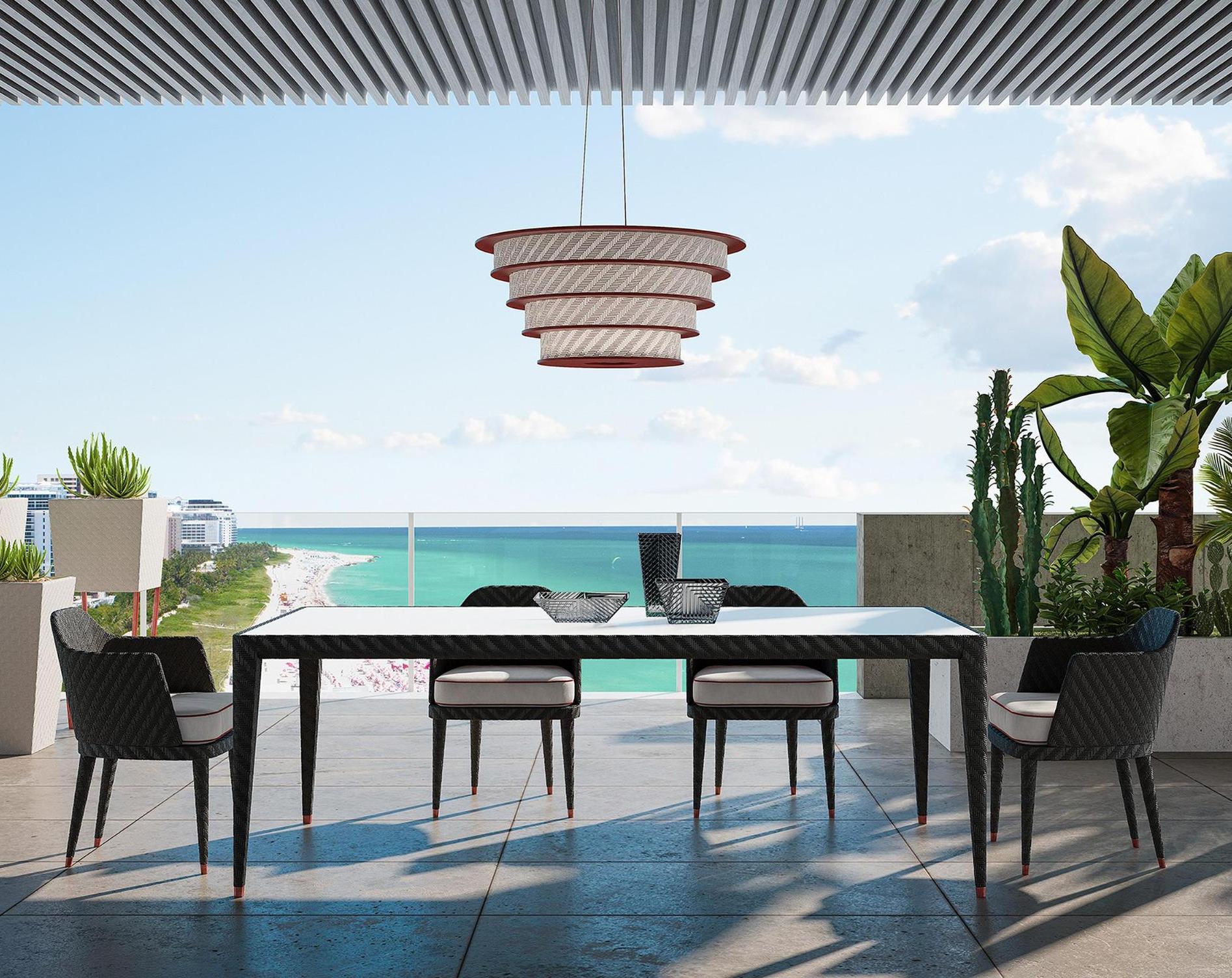 Mesa de jantar exterior requintada