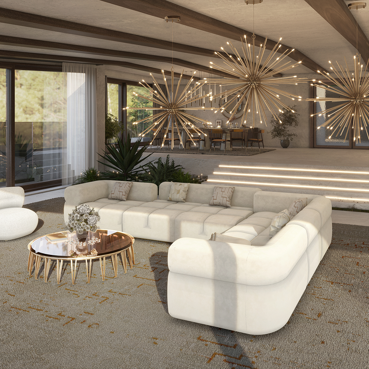 Candeeiro suspenso explosão - 5