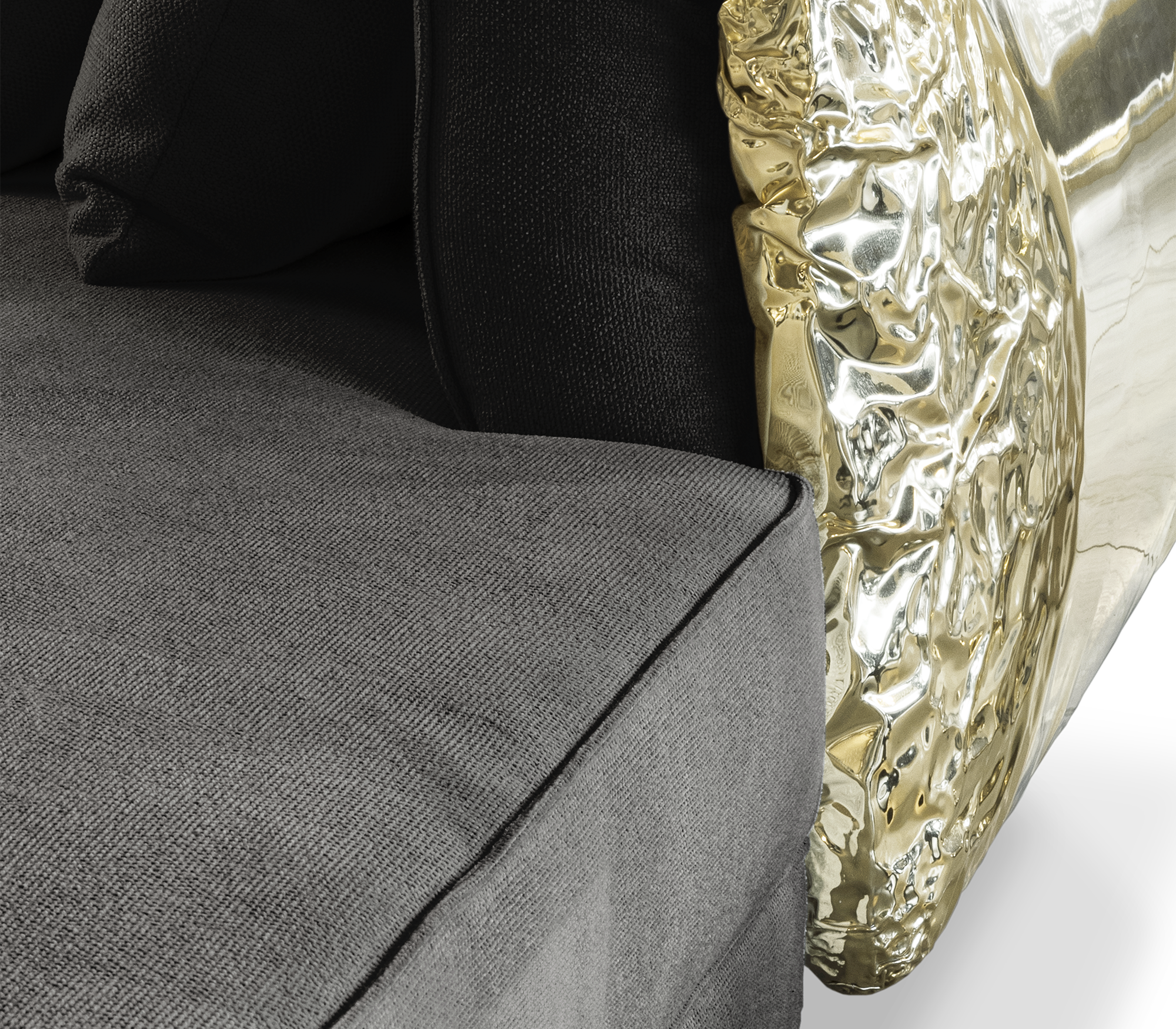 Sofá Modular Preto Imperia