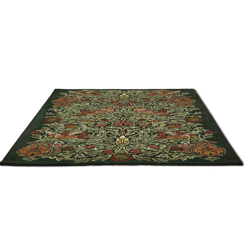Tapete Lã Bird Tump Verde | Tamanho: 140 × 200 cm