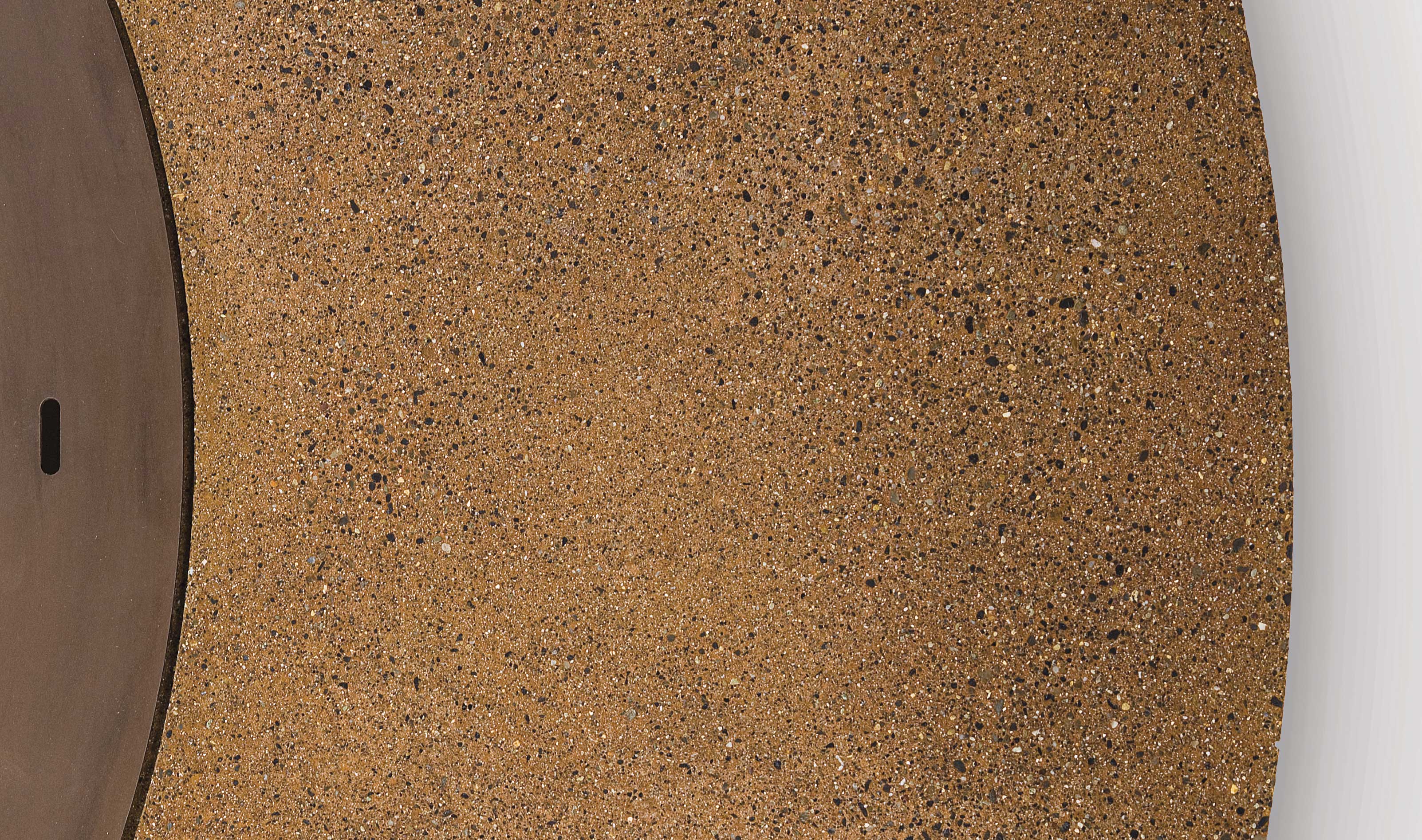 Lareira exterior betão Ercole castanha