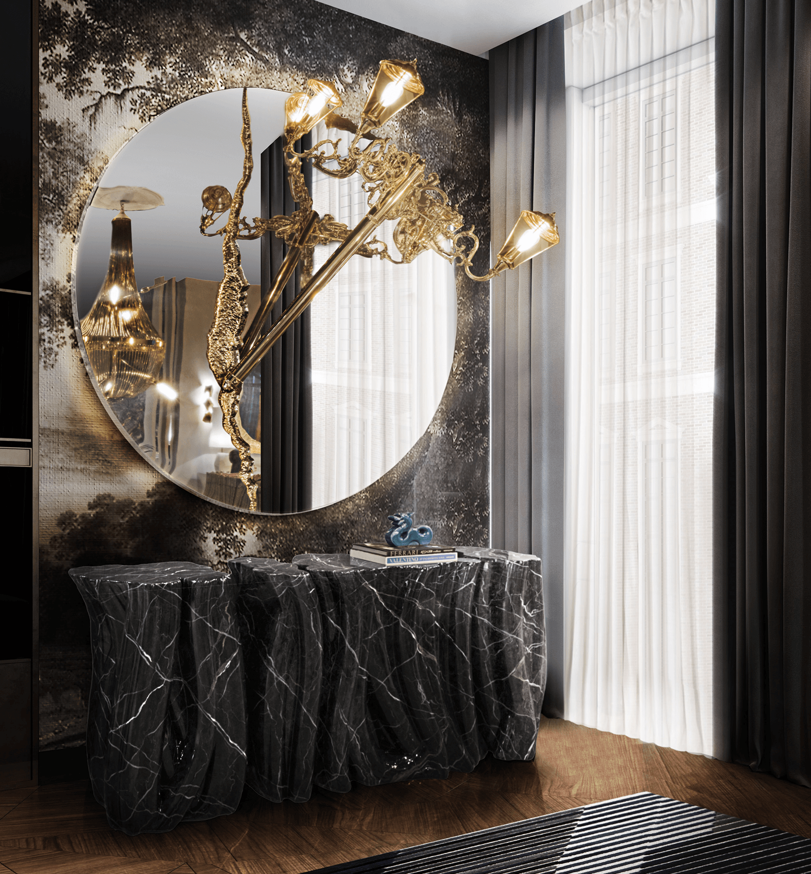 Espelho redondo Illumina