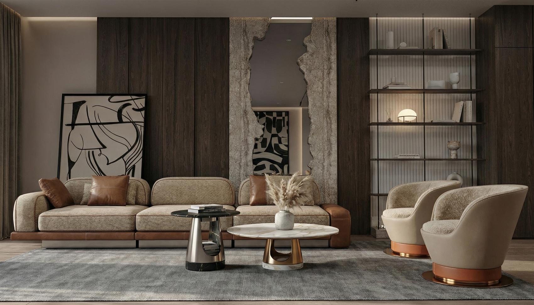 Sofá de 3 Lugares Aura