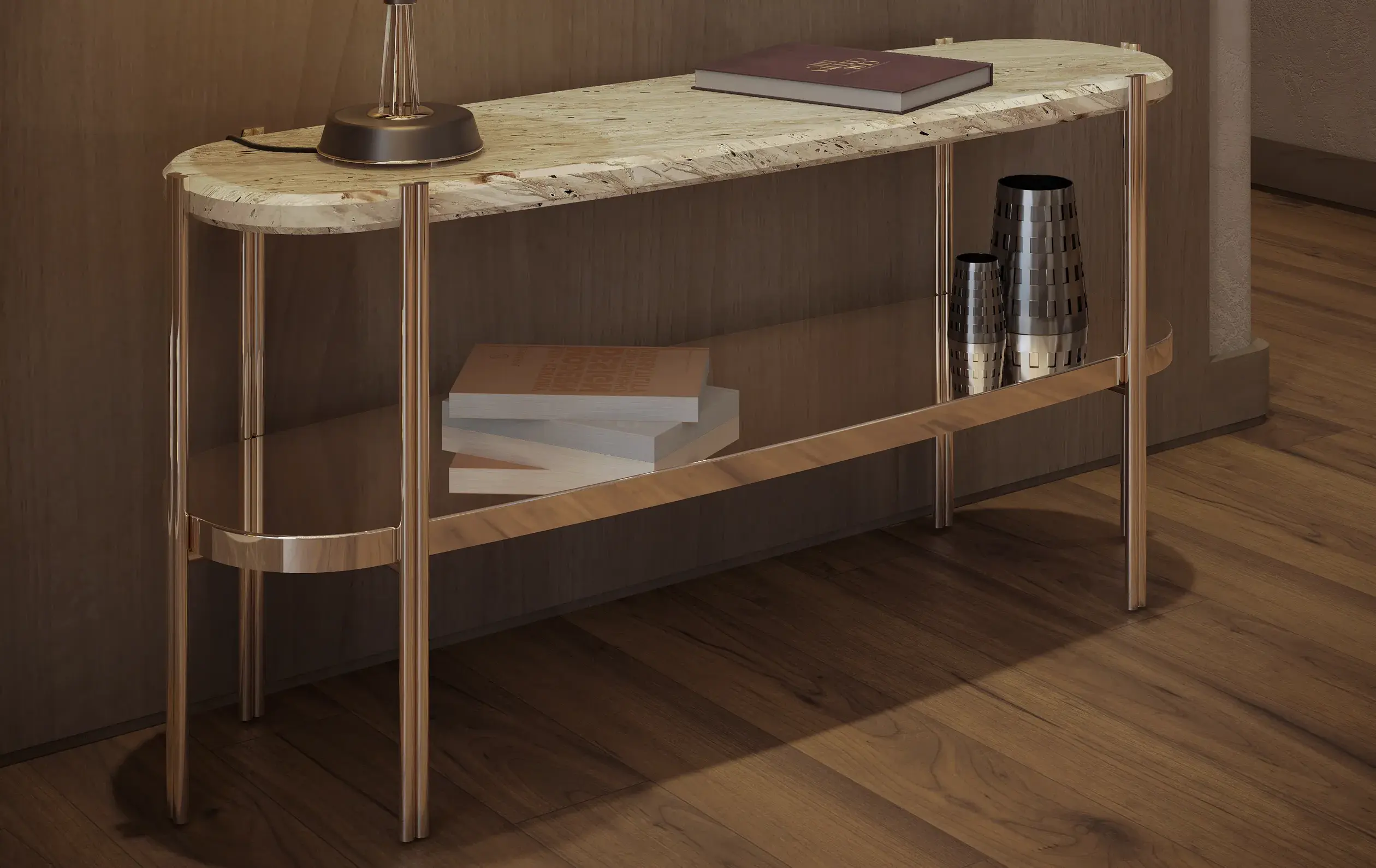 Mesa de Apoio Comprida Crest - 1