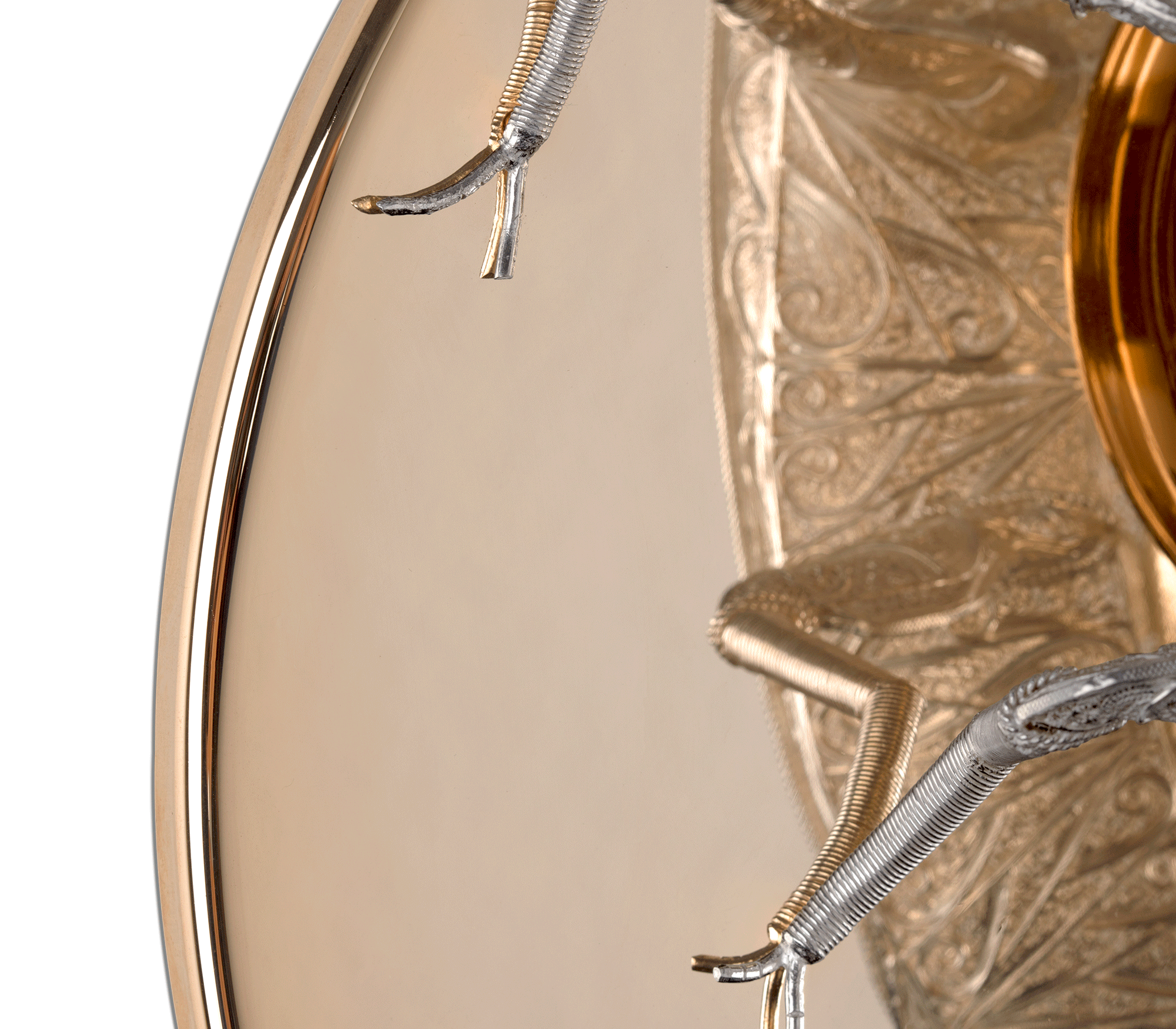 Candeeiro de parede filigrana Scarab