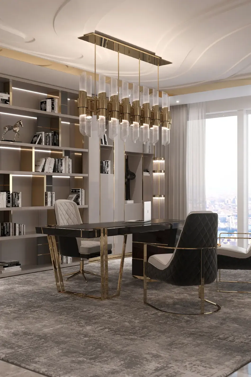 Candeeiro suspenso retangular Stellar - 3