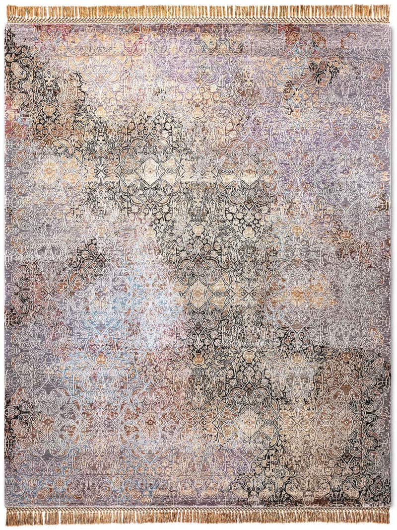 Tapete Ferahan Splash Tecido à Mão | Tamanho: 140 × 210 cm
