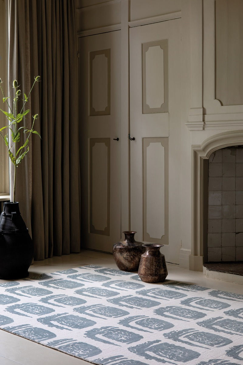 Tapete Woodblock Cinzento