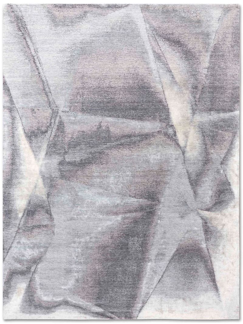 Tapete Prateado Feito à Mão