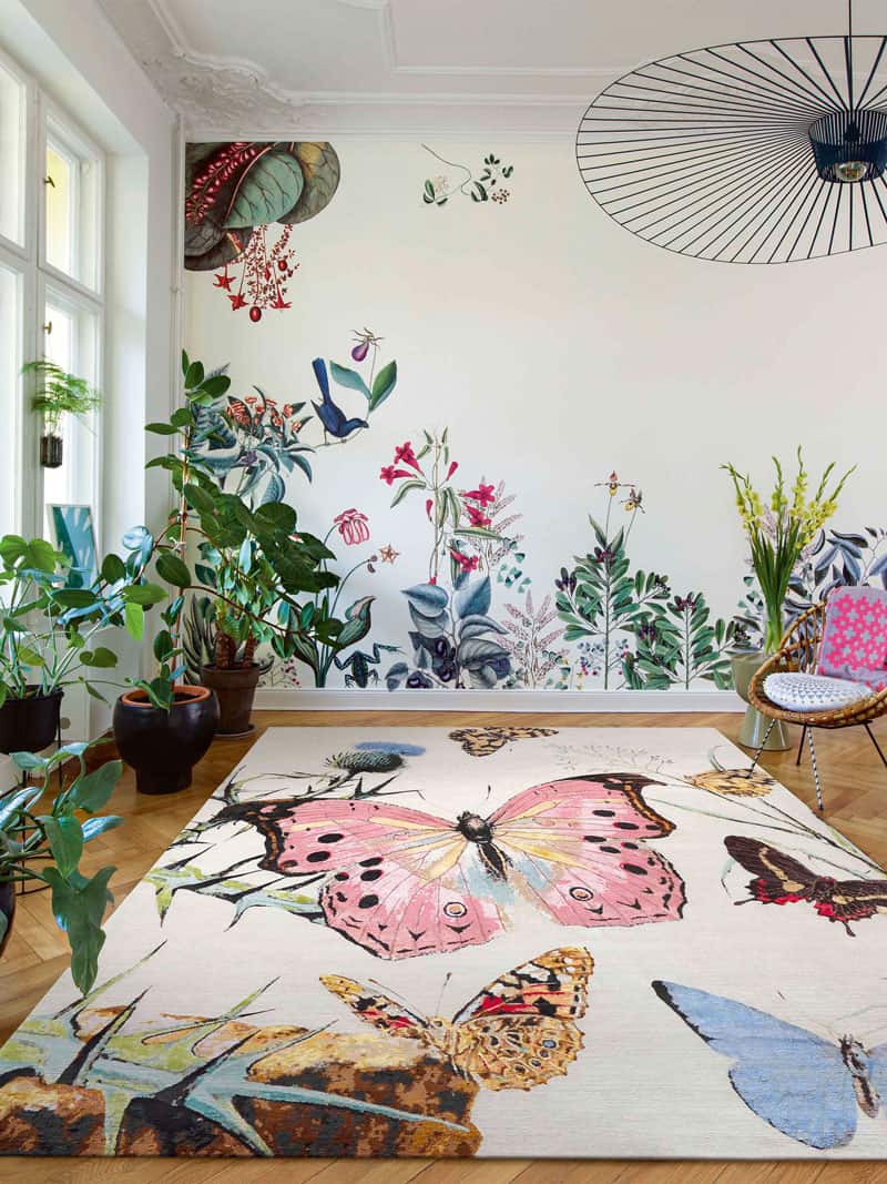 Tapete Butterfly Tecido à Mão