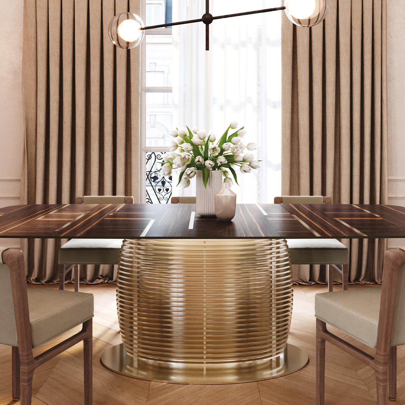 Mesa Italiana de Luxo Aragorn | Dimensões: L 250 × P 130 × A 75 cm Mesa Italiana de Luxo Aragorn | Dimensões: L 250 × P 130 × A 75 cm