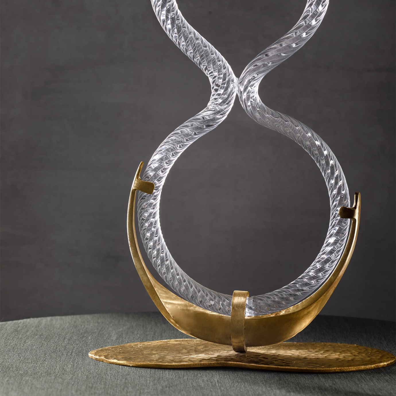 Castiçal Infinity em Vidro Veneziano
