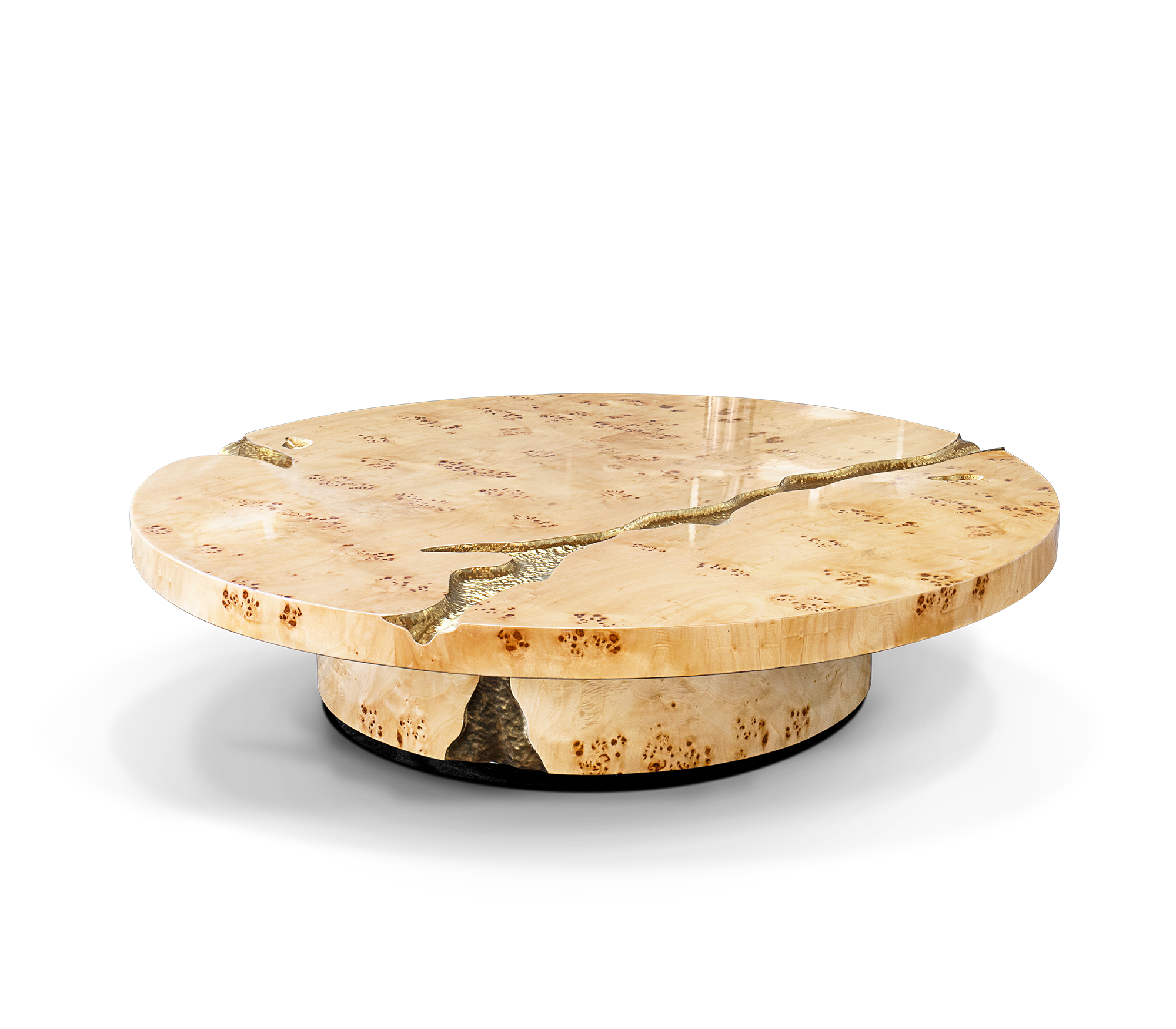 Conjunto 3 Peças Mesa de Centro Dominion Raiz Choupo