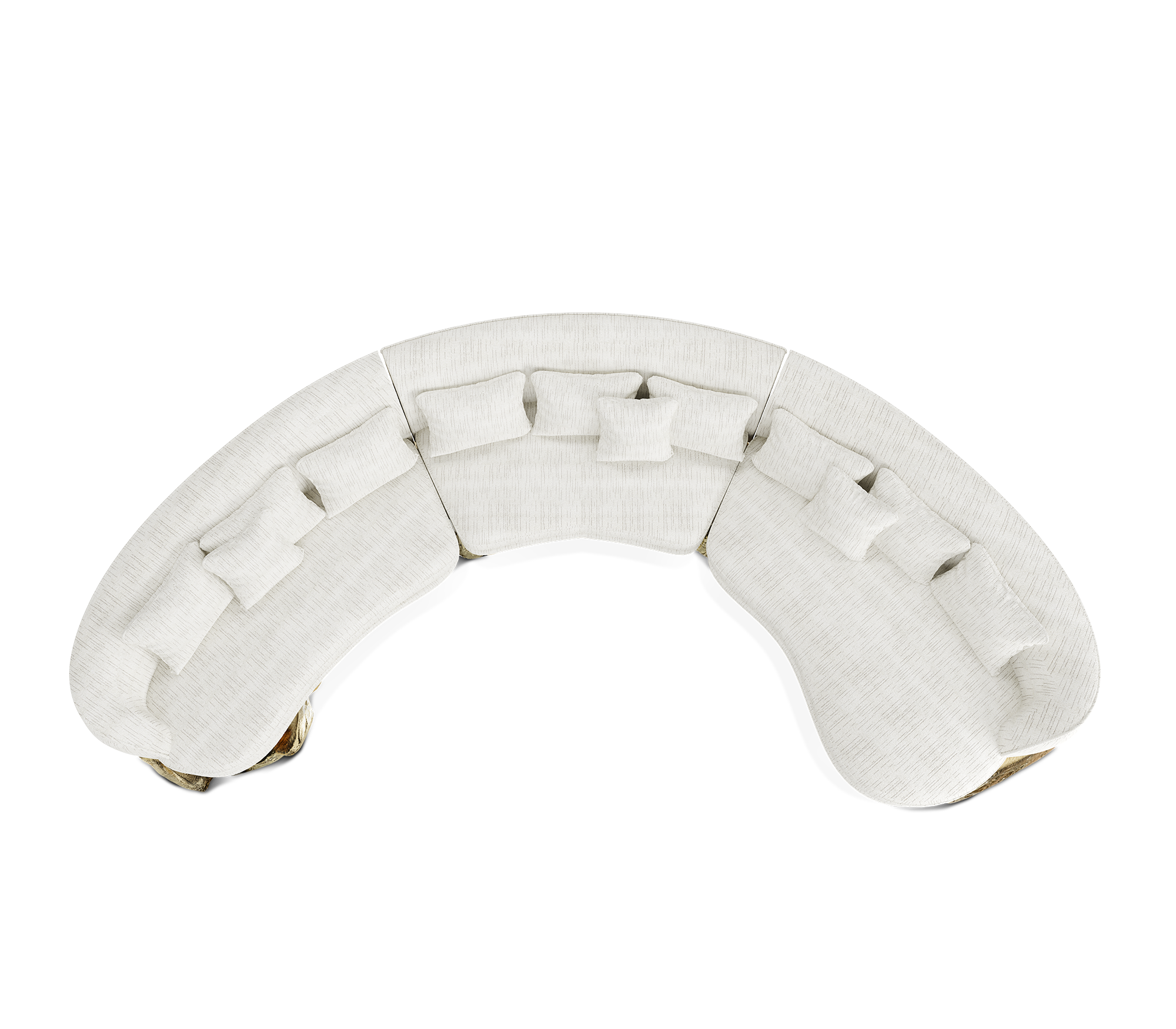 Sofá Curvo Branco Angora