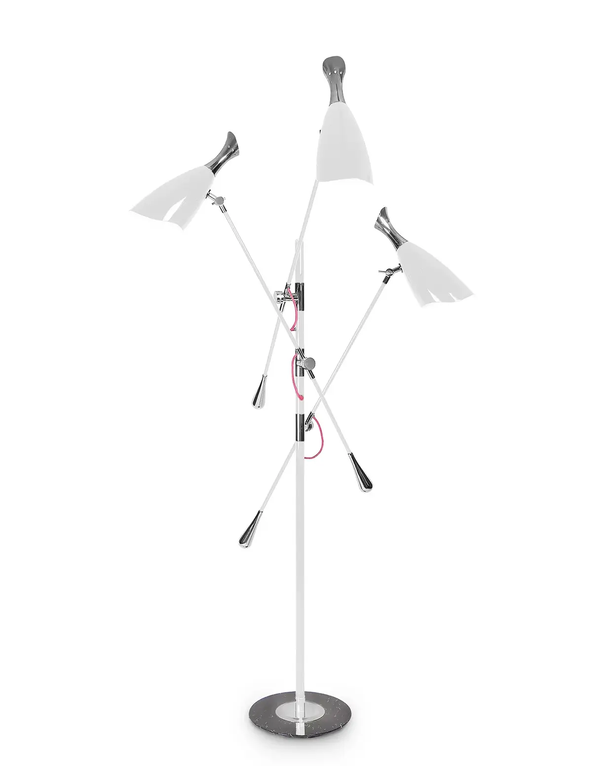 Candeeiro de pé cinzento Duke