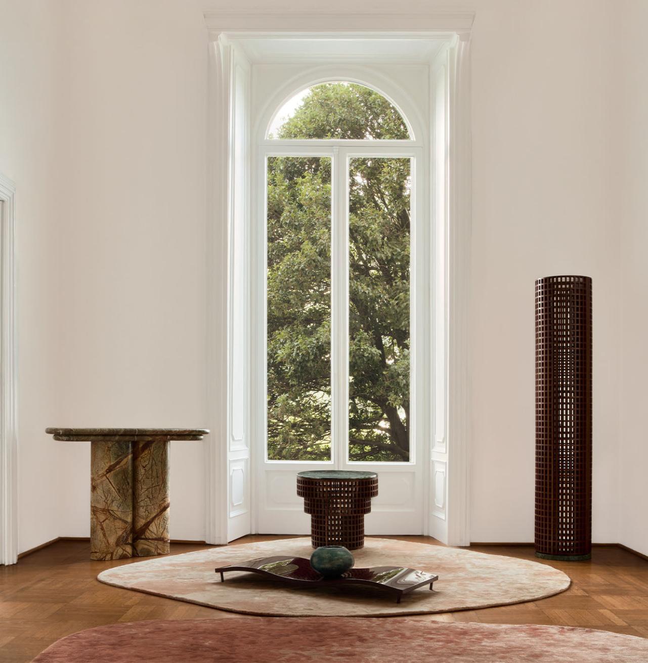 Mesa de Apoio Nogueira e Mármore