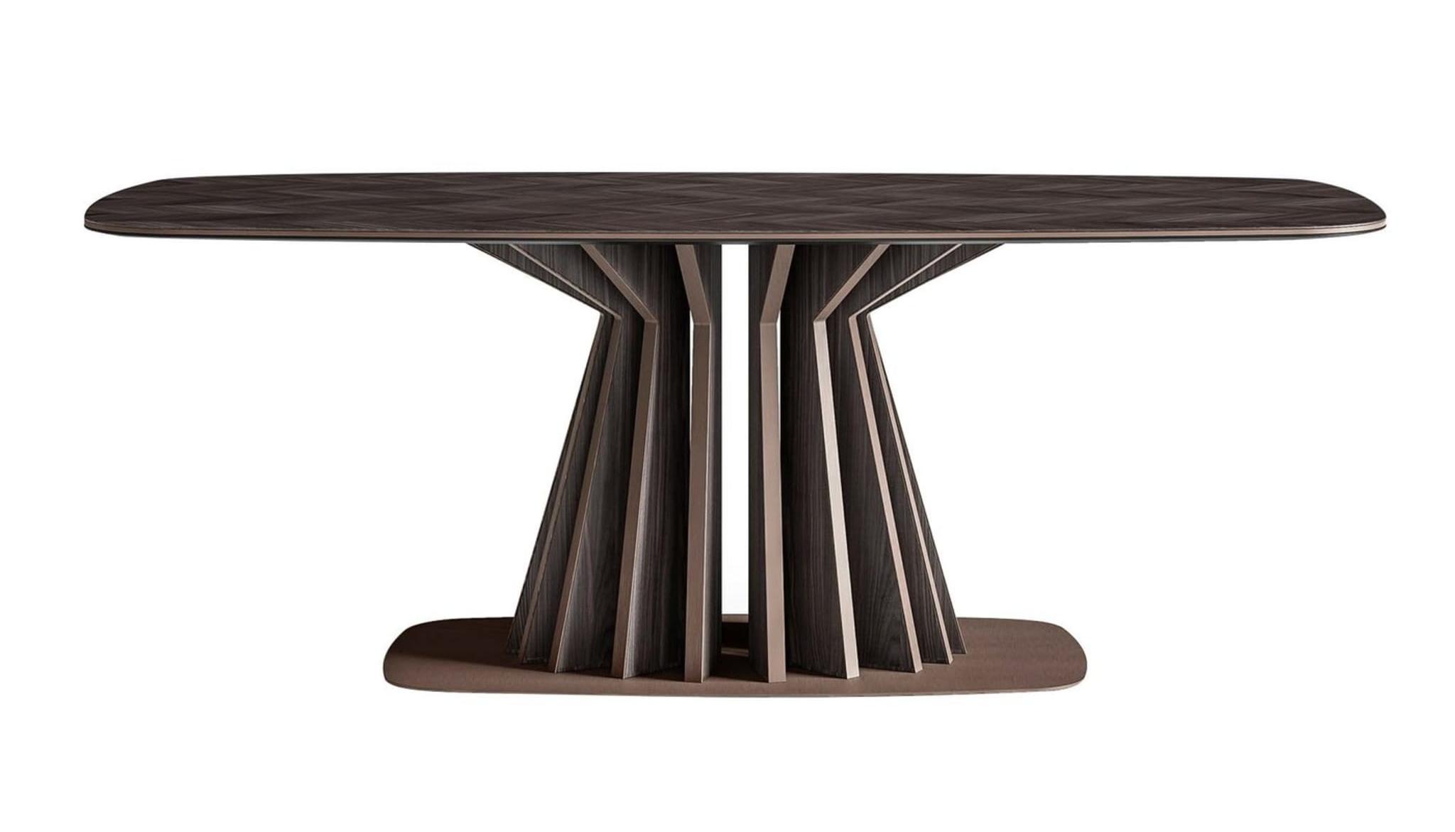 Mesa de Jantar Rectangular Escura | Dimensões: L 220 cm