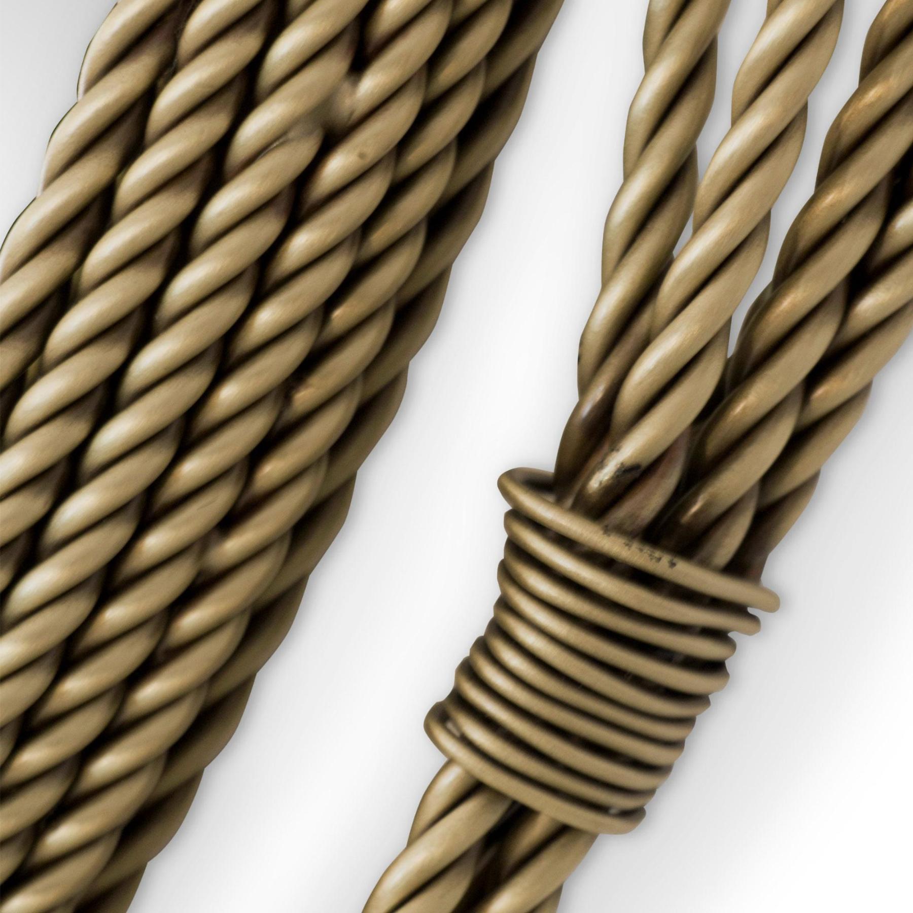 Espelho de parede redondo em latão