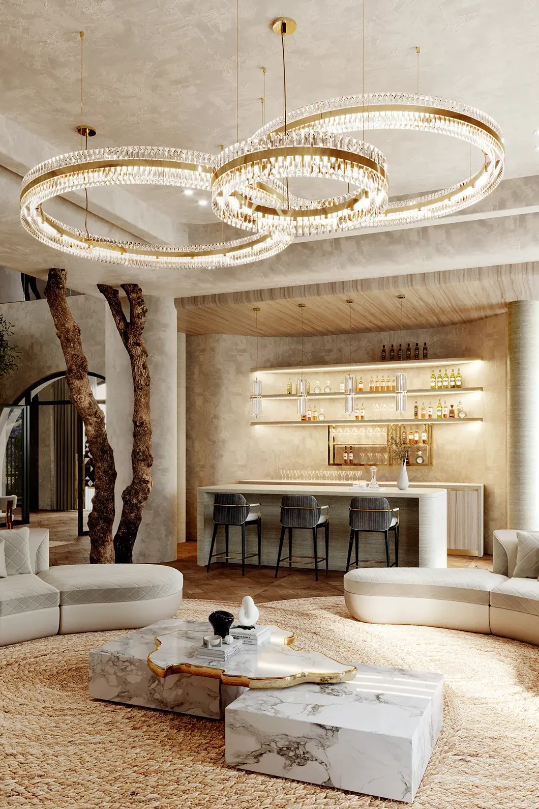 Candeeiro suspenso esbelto Freedom | Dimensões: Ø 100 cm - 9