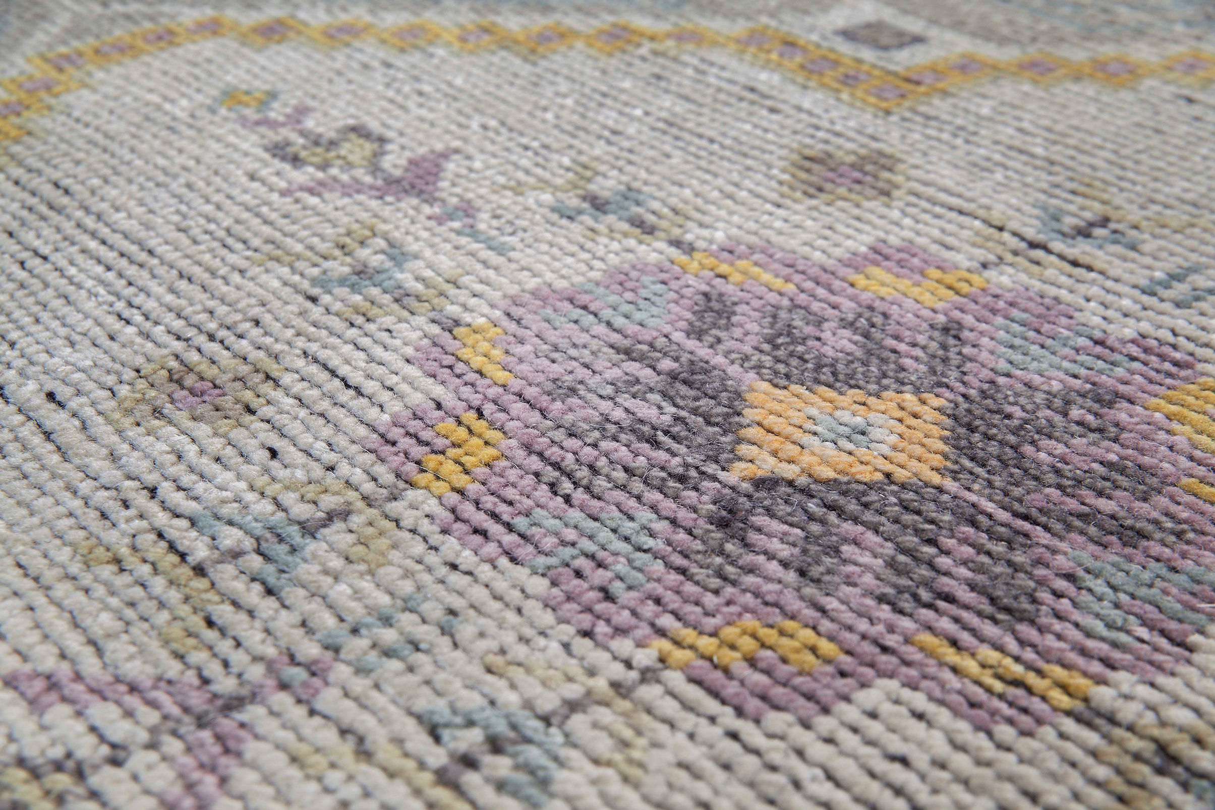 Tapete Khotan Feito à Mão Lã