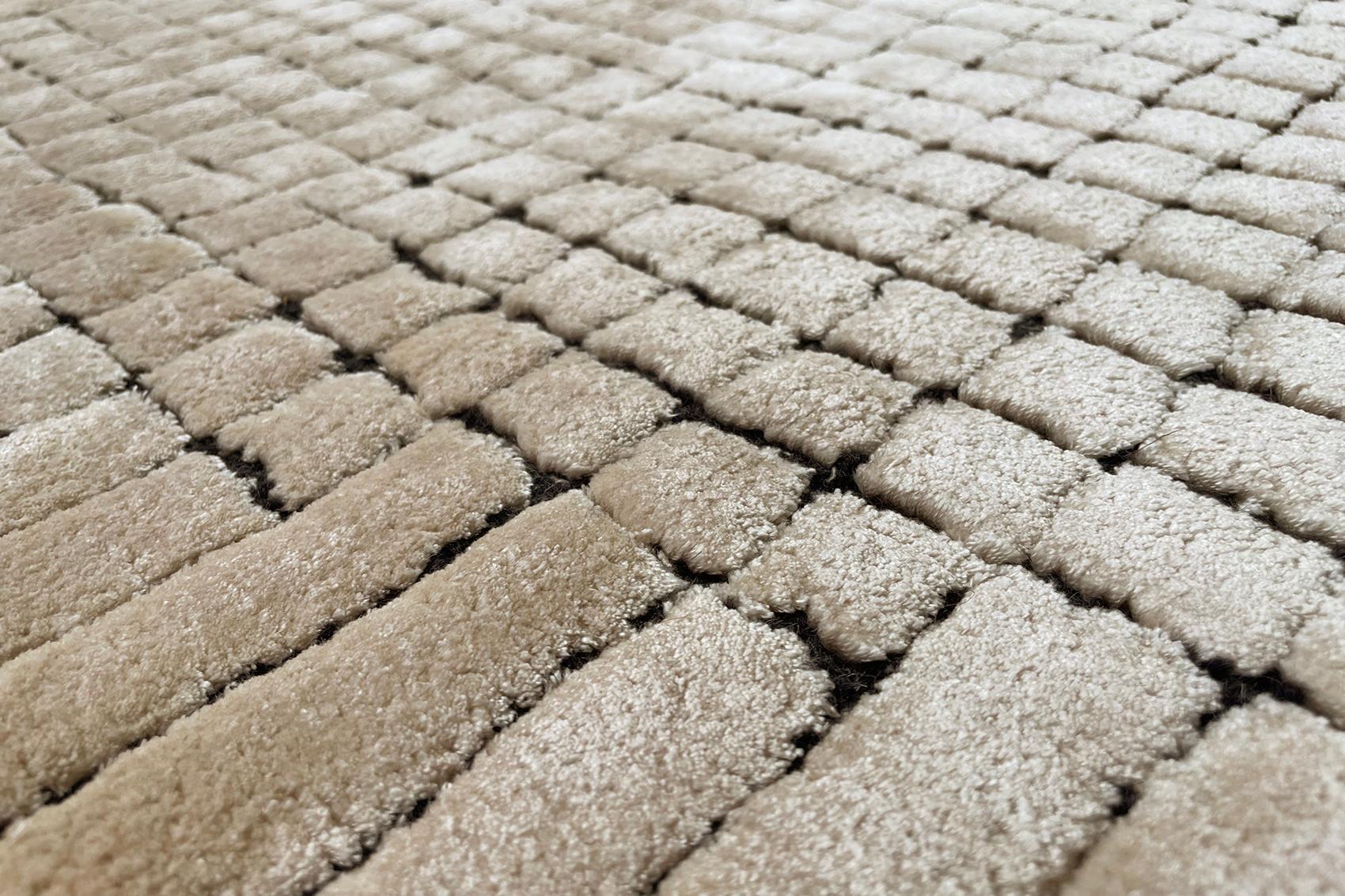Tapete Geometry Sand Tufado à Mão | Tamanho: 250 × 350 cm