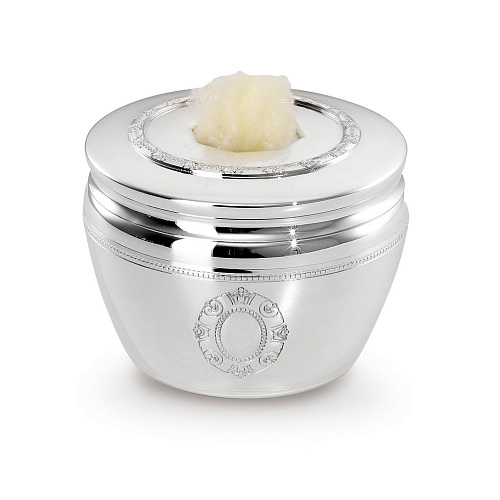 Porta-algodão prateado