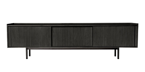 Aparador Sipario preto 3 portas