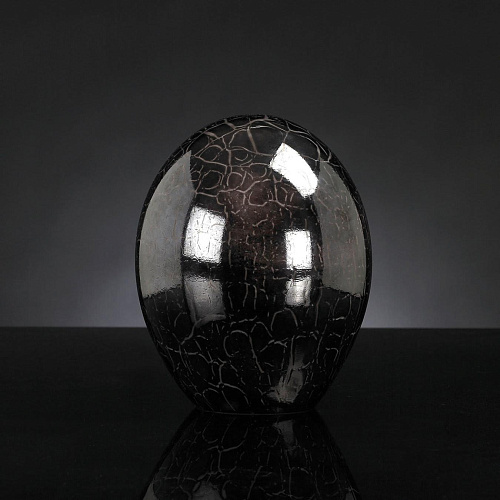 Ovo em Cristal Castanho Escuro