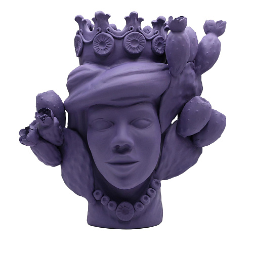 Escultura Moor's Head violeta