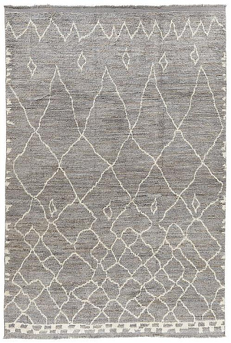 Tapete Berber Cinzento Pelo Alto