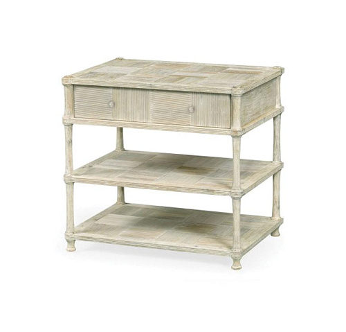 Mesa Lateral com Gaveta Bywater Washed Acacia