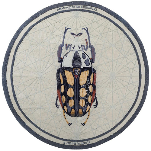 Tapete Amaurodes Redondo Luxury Designer Tecido à Mão