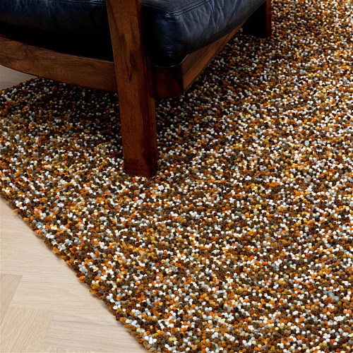 Tapete Shag Feltrado Pop-Art Amarelo