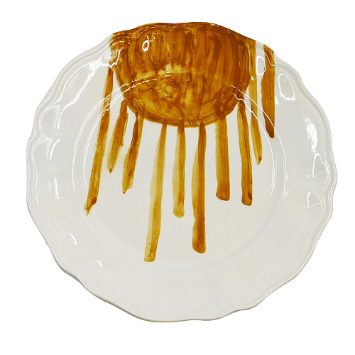 Prato cerâmico artesanal