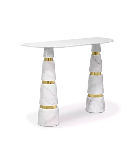 Consola em Mármore Carrara Avalanche
