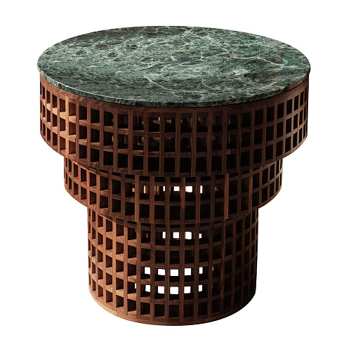 Mesa de Apoio Nogueira e Mármore