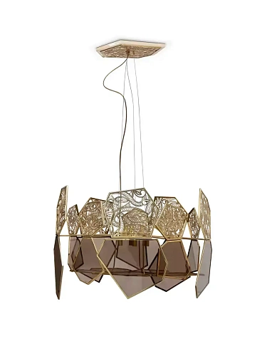 Lustre vidro bronze Hypnotique