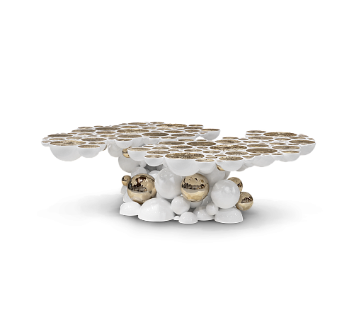 Mesa de Centro Branca Orbit