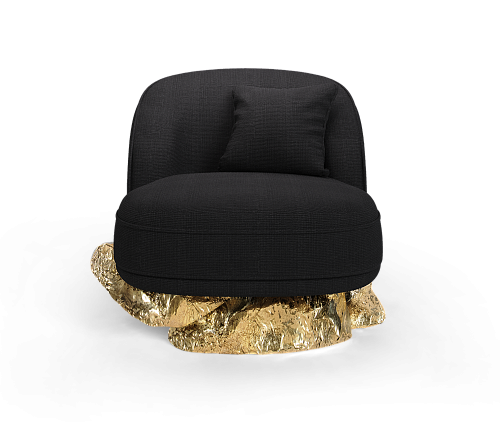 Poltrona Preta Báltica Angora