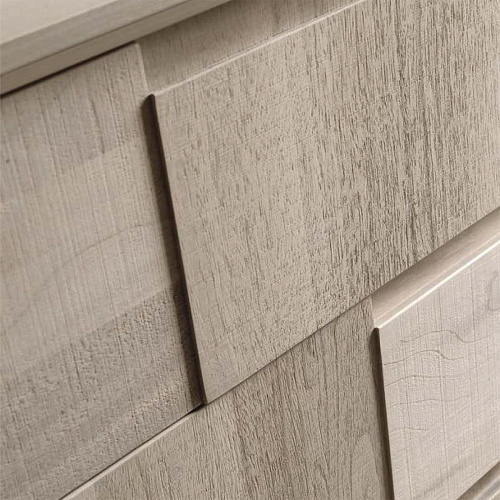 Mesa de Cabeceira Trama e ordito Cinzenta