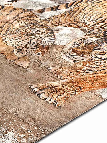 Tapete Tiger Tecido à Mão