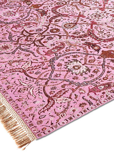 Tapete Heriz Rosa Luxury Feito à Mão