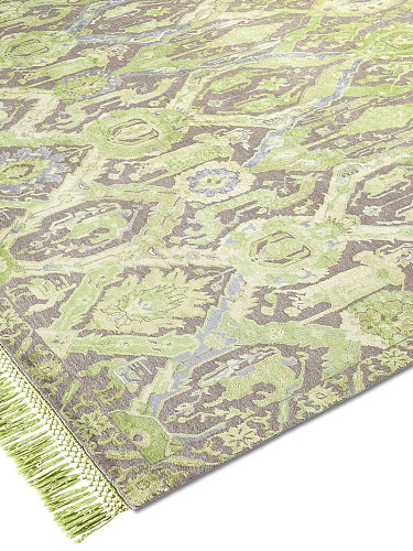 Tapete KavaBagh Verde Feito à Mão Luxury