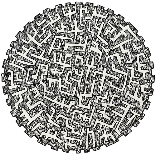 Tapete Ciliophora Redondo Designer