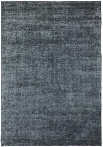 Tapete de Viscose Liso Azul Pó