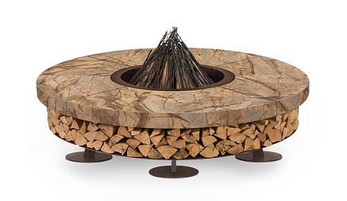 Lareira exterior mármore Ercole