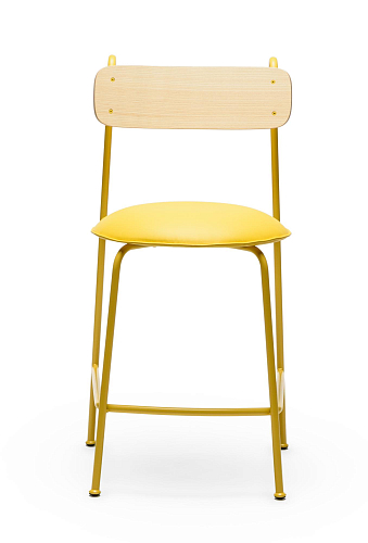 Banco de Bar Lena SG-65 Amarelo em Freixo